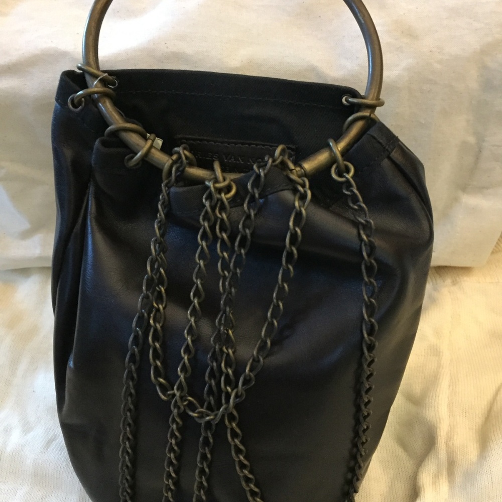 Rare Dries van Noten vintage never used brown leather purse - Picture 9 of 9